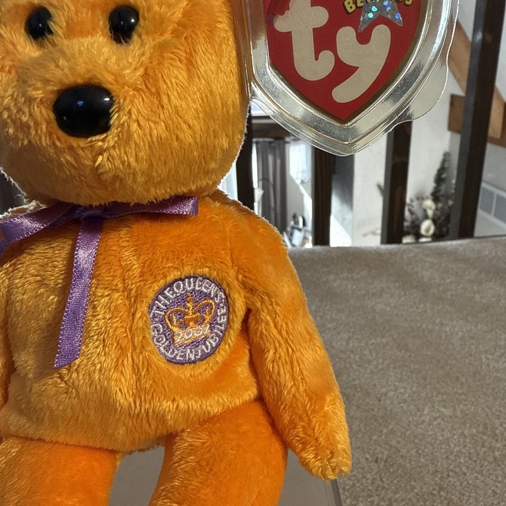TY‎ Beanie Baby CELEBRATIONS the Golden Jubilee Bear Queens Jubilee Plush 1965KR - Picture 2 of 9